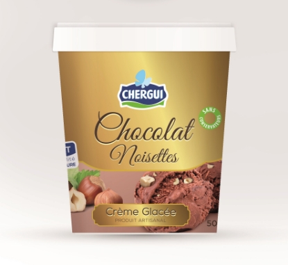 Image de Crème glacée chocolat noisette - (500g)