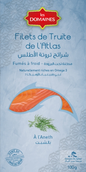 Image de Filet de truite fumée à l’aneth - (100g)