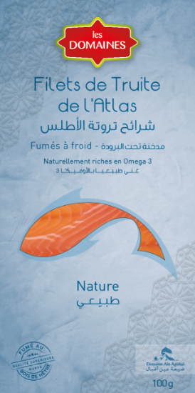 Image de Filet de truite fumée nature - (100g)