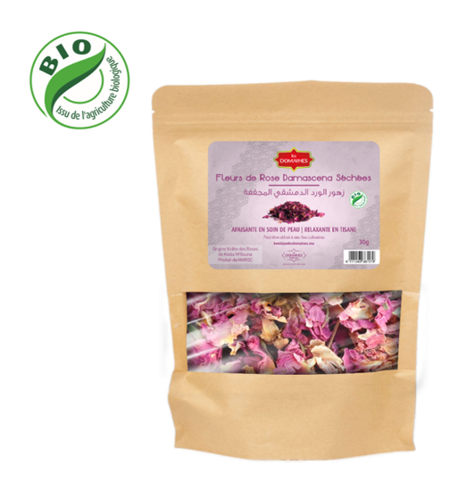 Image de Fleur de rose Damascena séchée - (30g)
