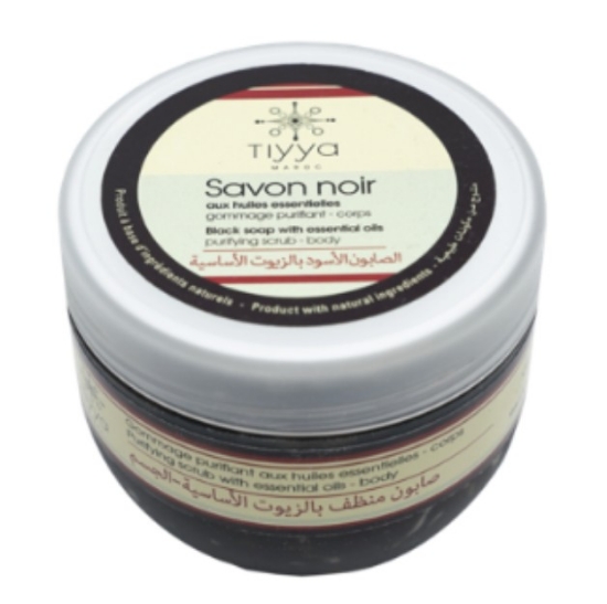 Image de Savon noir aux huiles essentielles - TIYYA (250g)